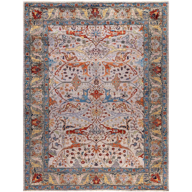 Serapi One-of-a-Kind Hand-Knotted Area Rug - Purple - 9' 1" x 11' 9"