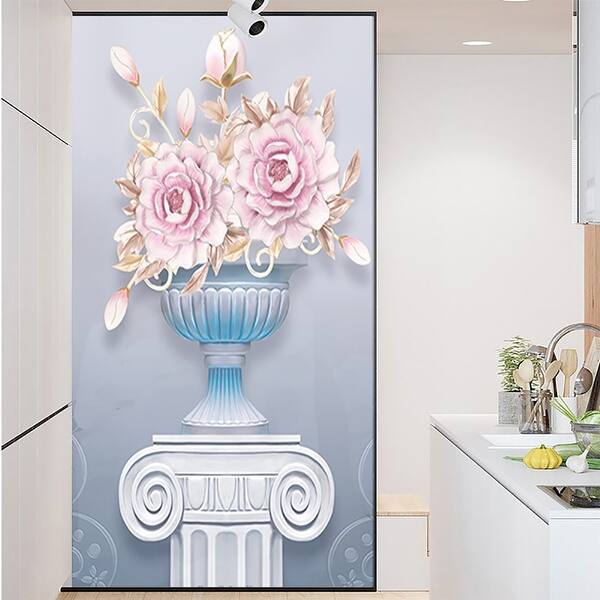 Shop Chezmax Decorative Privacy Window Film No Glue Frosted Glass