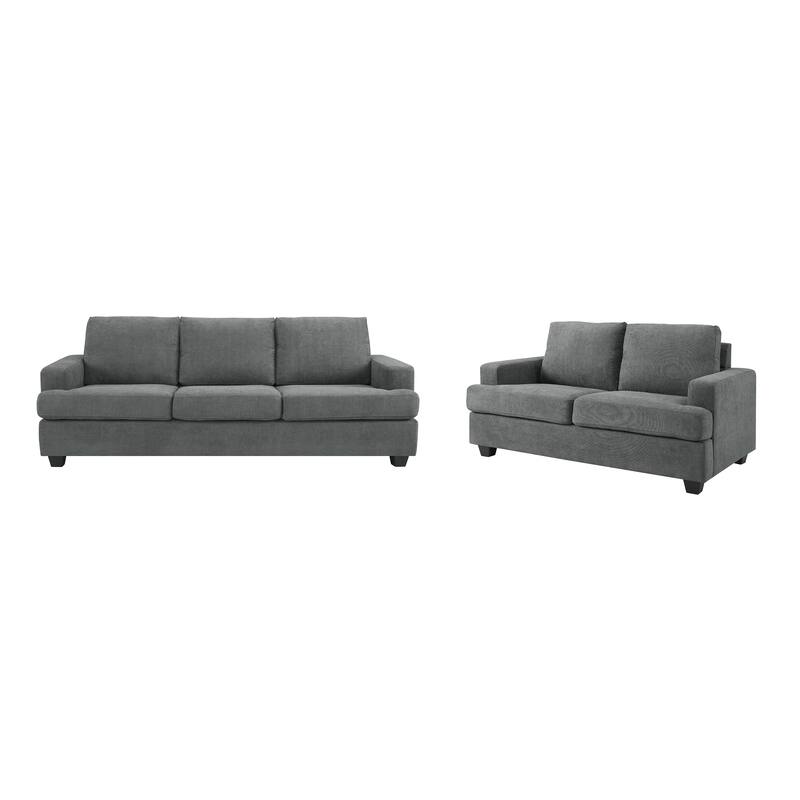 Thomas Grey Upholstered Modern Multi Piece Living Room Set