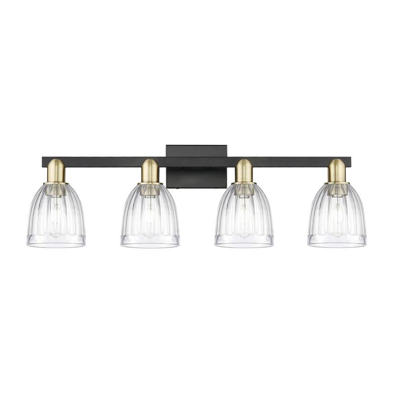 Innovations Lighting Endless Possibilities Arcadia - Brookfield - 4 Light 33" Bath Vanity Light - Black Antique Brass