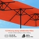 preview thumbnail 47 of 58, Gymax 13 FT Double-sided Patio Umbrella Outdoor Large Twin Size