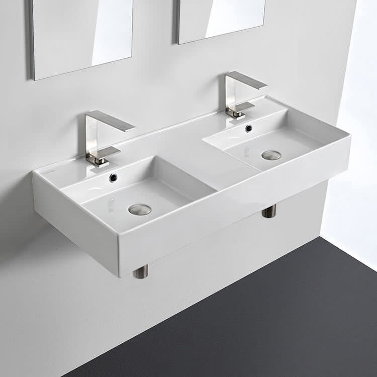 Nameeks Scarabeo 5142-Two Hole Teorema 2.0 39-13/16" Rectangular