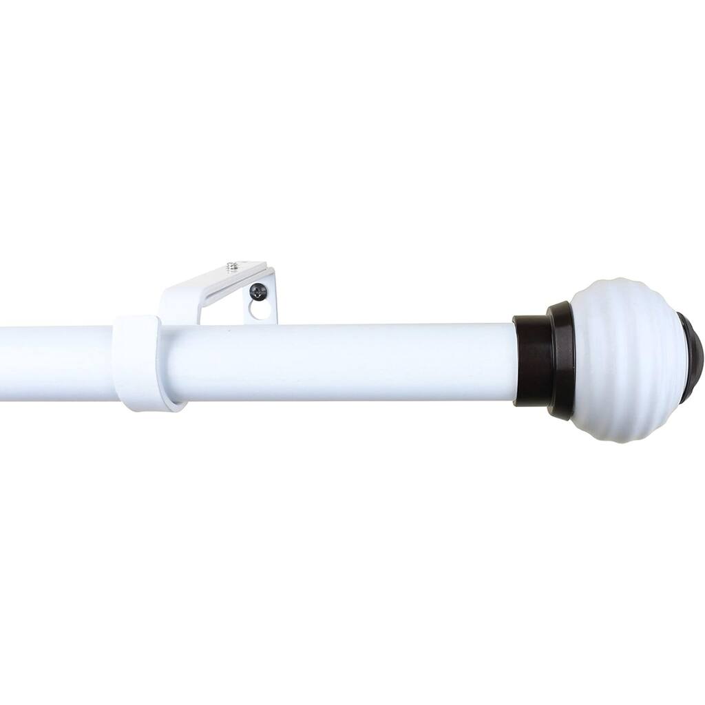1-inch Diameter Miele Adjustable Single Drapery Curtain Rod