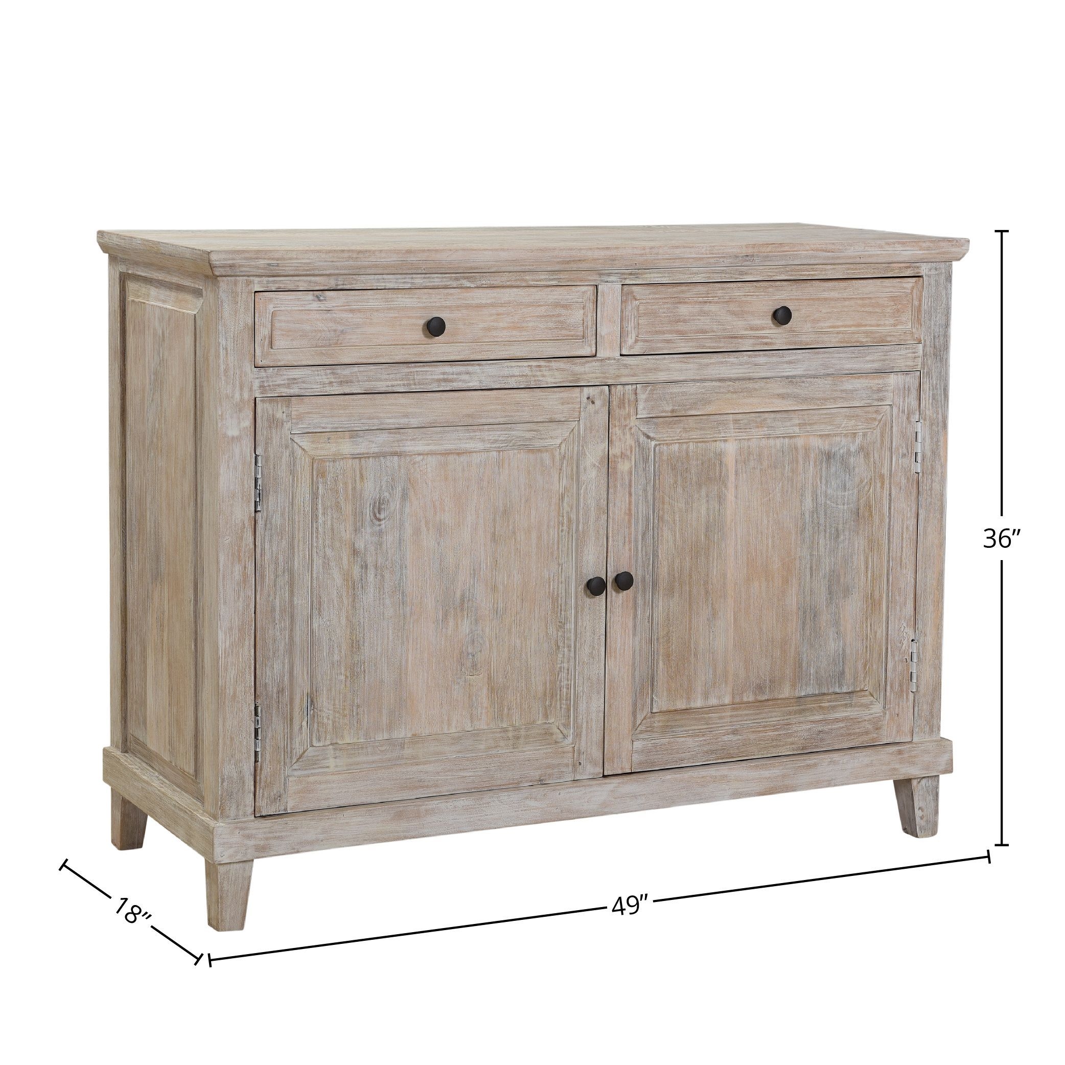 Stella 49 Wide 2 Door Sideboard Light Gray