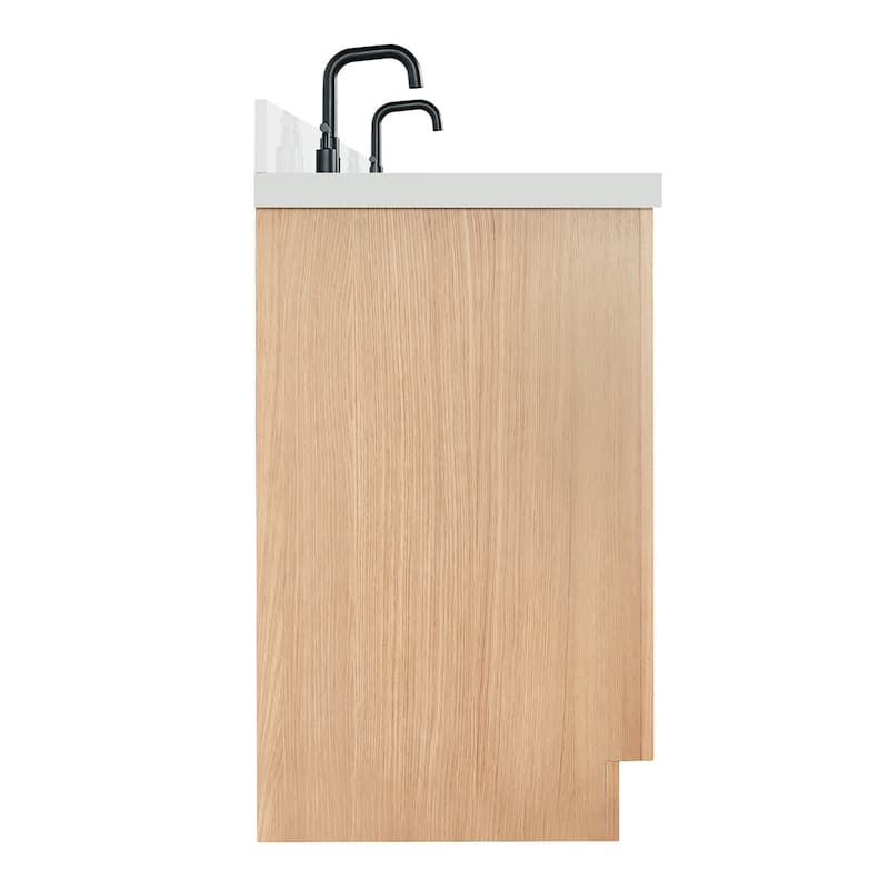 Ariel T067DWQOVO Hepburn 67" Free Standing Double Basin Vanity Set