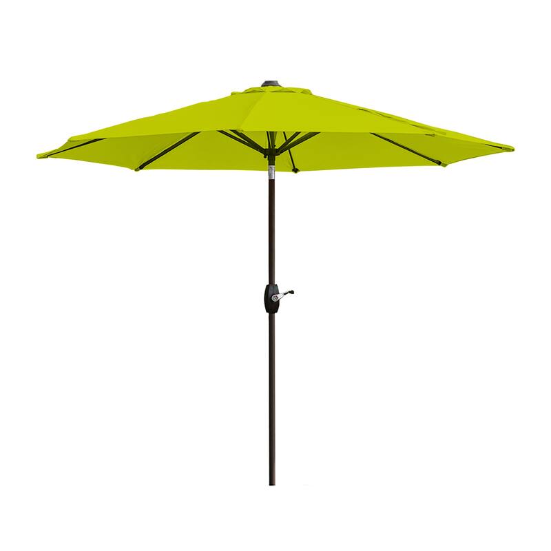 Brock 9-Foot Market Patio Umbrella with Concrete Base Weight Stand Included