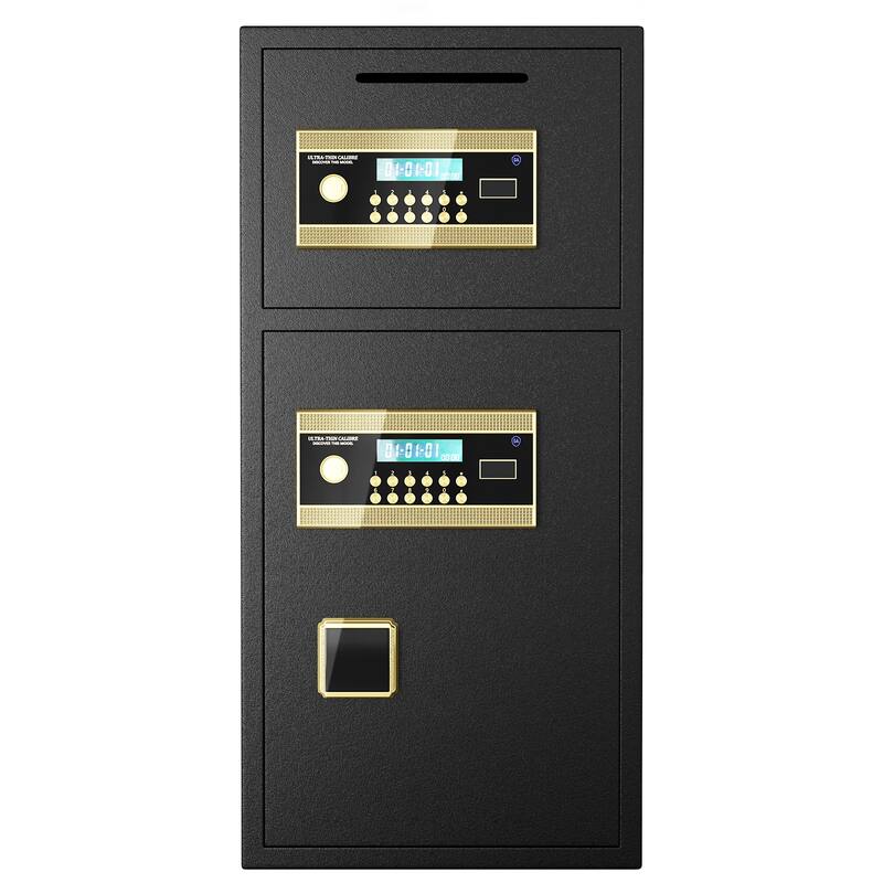 Large Double-door Coin-operated Safe,Digital Security Safe with Fireproof and Waterproof Bag,7.0 Cubic Feet Safe Box