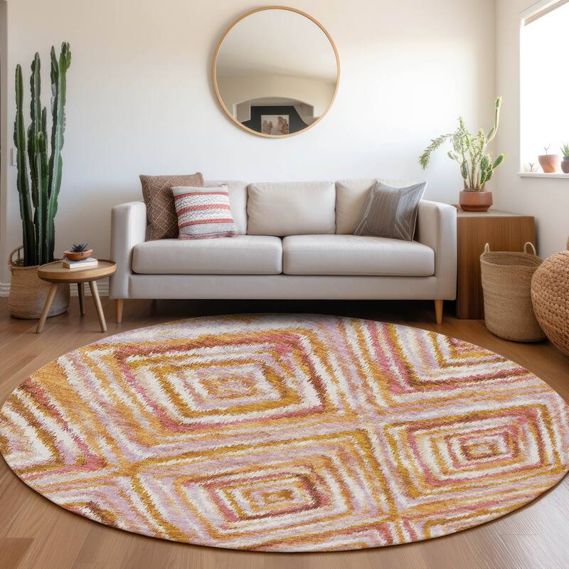 Machine Washable Indoor/ Outdoor Chantille Moroccan Boho Contemporary Rug