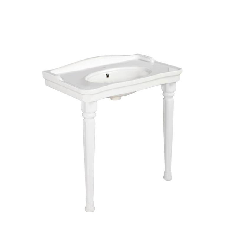 WS Bath Collections Antique AN 100.03+270 Antique 39-3/8" Rectangular - Glossy White