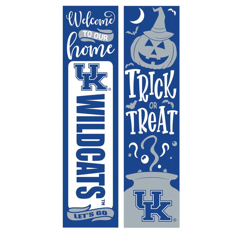47" Double Sided Seasonal Porch Leaner, University of Kentucky - 47" x 11.25" - Halloween