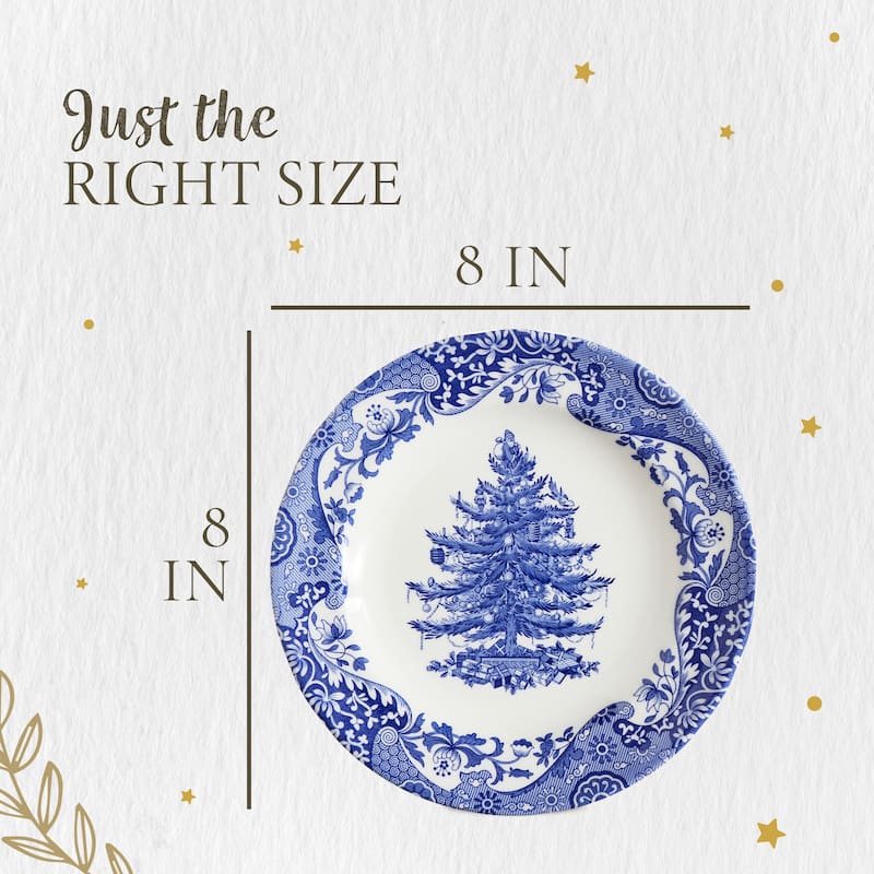 Spode Blue Italian 8 in Christmas Plate