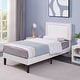 preview thumbnail 68 of 70, Kids Bed Frame, Height Adjustable Upholstered Bed, Twin Size Bed Set of 2