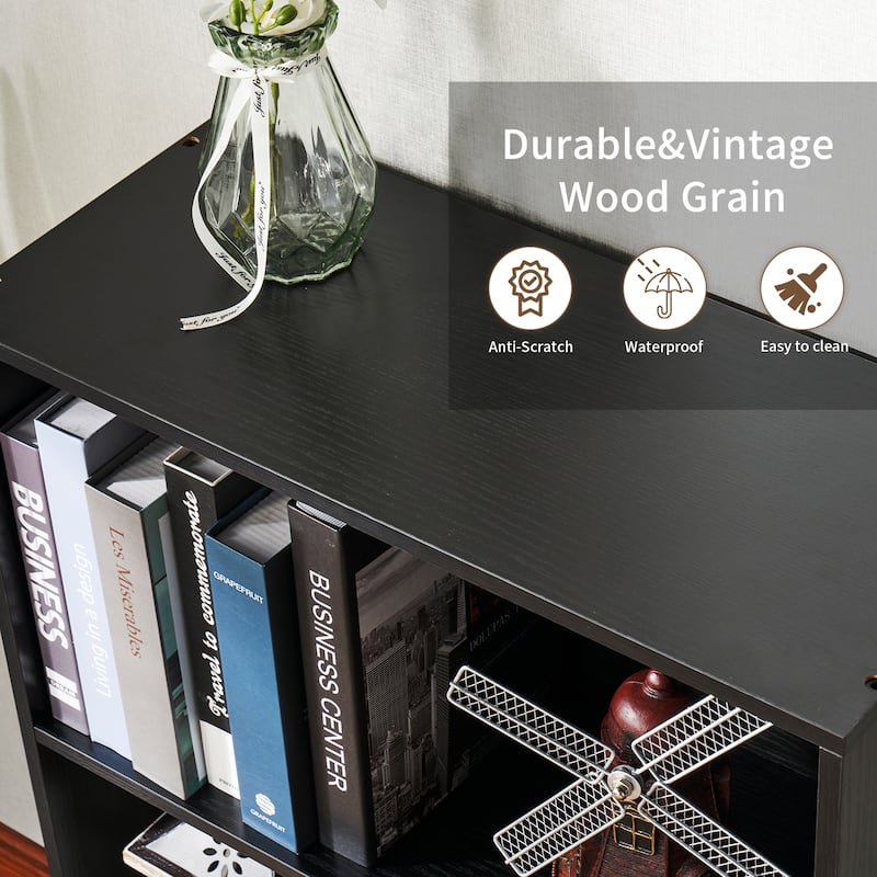 Bookcase and Bookshelf, Floor Standing 6-Story High Bookshelf