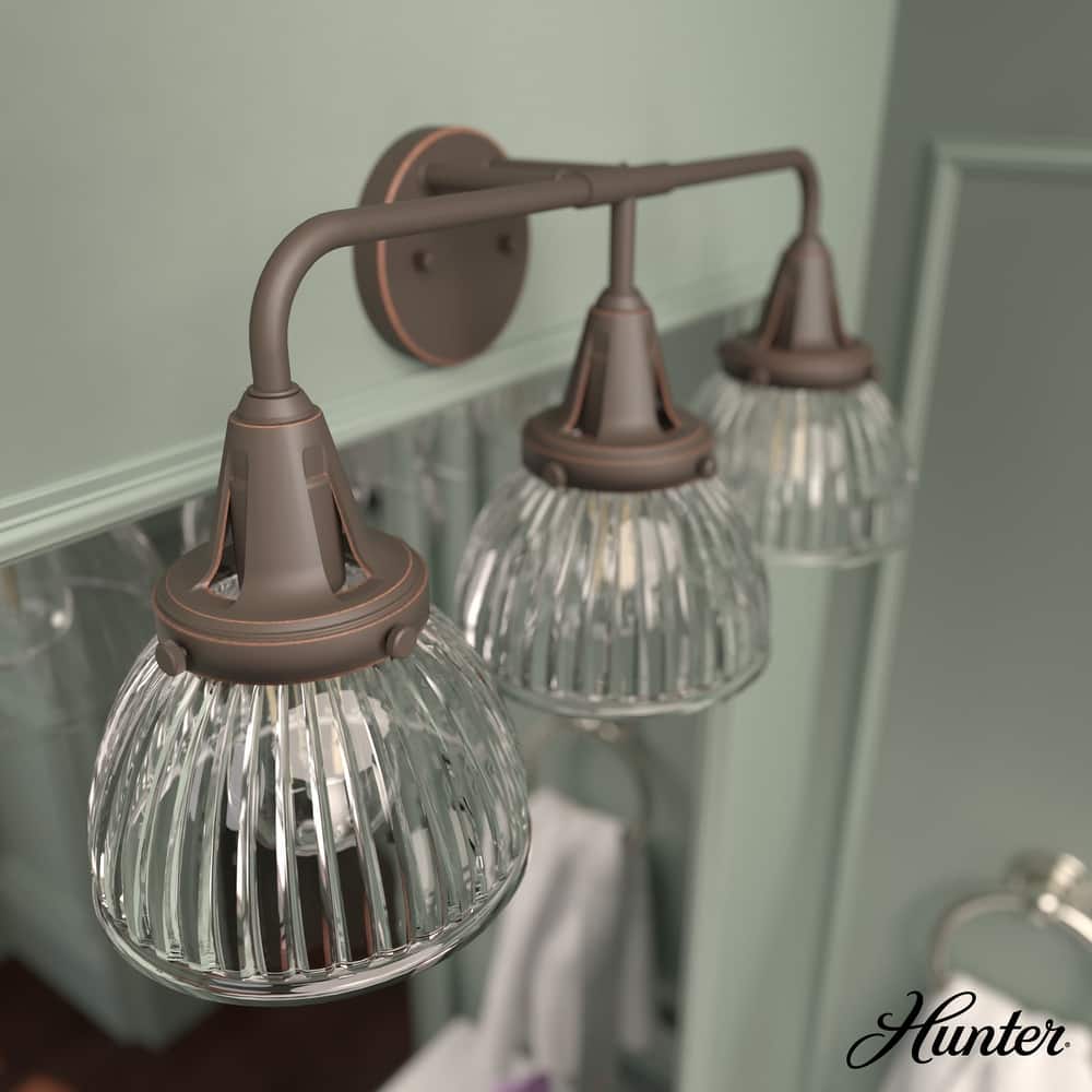 Hunter Cypress Grove 3-Light Vanity Wall Light
