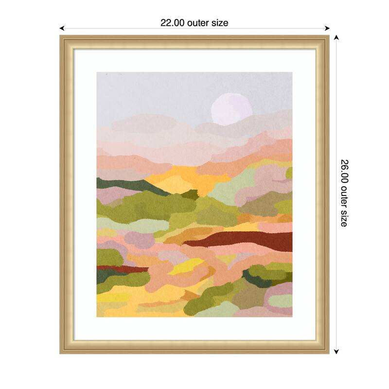 Kate and Laurel Framed Art Beautiful Landscape by July Art Prints