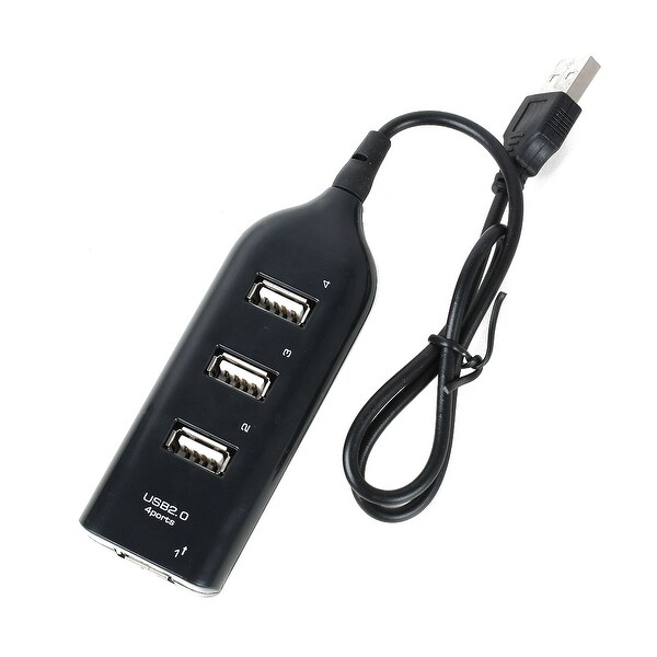 Hi-speed 4 Port USB 2.0 Hub Splitter Adapter 45cm USB Connector Cable