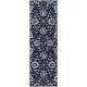 preview thumbnail 108 of 122, Patchway Handmade Classic Floral Wool Area Rug 3' x 12' - Navy - Runner