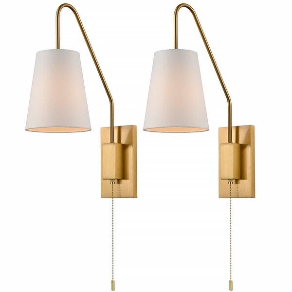 Cassino Modern Wall Lamps Set of 2 Plug in Wall Lights On Sale Bed Bath Beyond 33861943