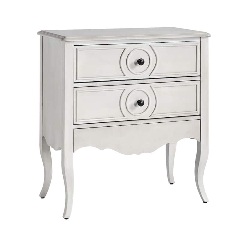 Sidney Traditional 3-Drawer Nightstand with Built-In Outlets and USB by HULALA HOME