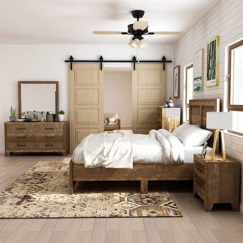 Furniture of America Loa Rustic Rustic Walnut 6-piece Bedroom Set