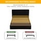 preview thumbnail 11 of 87, Modern Minimalist Upholstered Storage Bed with Lift-Up Platform
