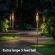 preview thumbnail 2 of 5, Matney Torches - Includes Metal Oil Canisters with Covers to Extinguish flame (8 Pack)