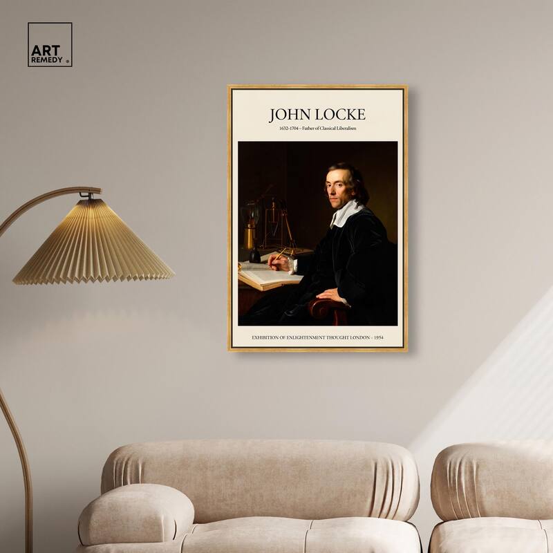 Father of Liberalism Depicted Canvas by Art Remedy