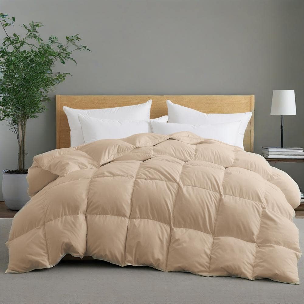 Heavyweight Extra Warmth White Goose Feather Down Fiber Duvet Comforter Insert