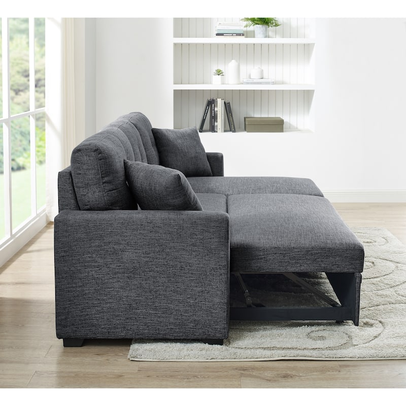 Modular Storage Sleeper Sofa - 54" D x 83" W x 35" H