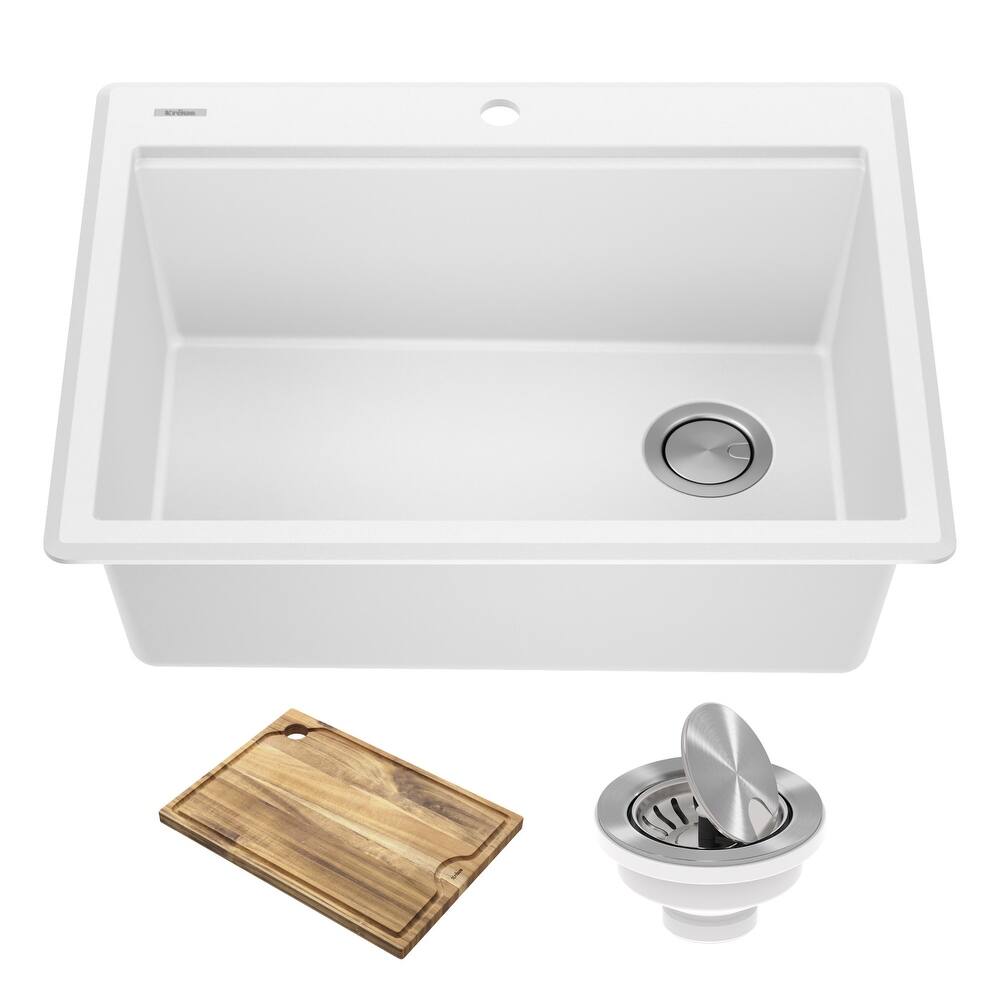 Kraus KGTW12-28 Bellucci 28" Drop In Single Basin Granite Composite