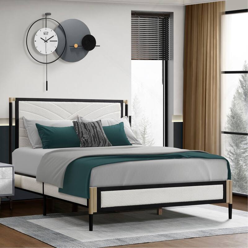 Comfortable Bed with Headboard for Peaceful Sleep