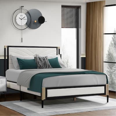 Comfortable Bed with Headboard for Peaceful Sleep