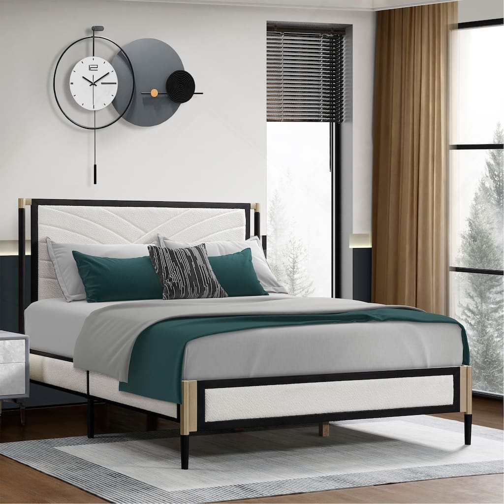 Comfortable Bed with Headboard for Peaceful Sleep
