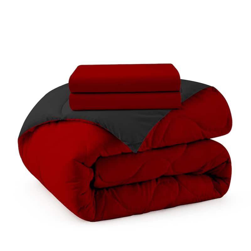 Lightweight Reversible Down Alternative Comforter Set