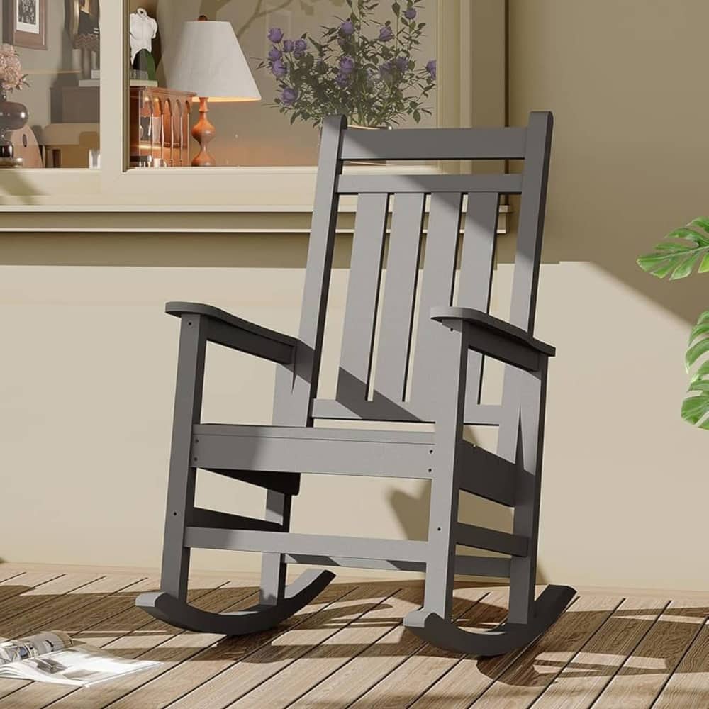 Patio High Back Porch Rocking Chair for Outside - 1PC