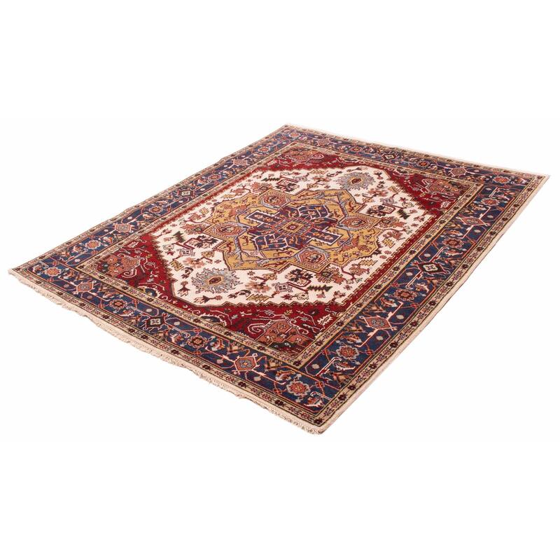 ECARPETGALLERY Hand-knotted Serapi Heritage Cream Wool Rug - 7'11 x 10'0