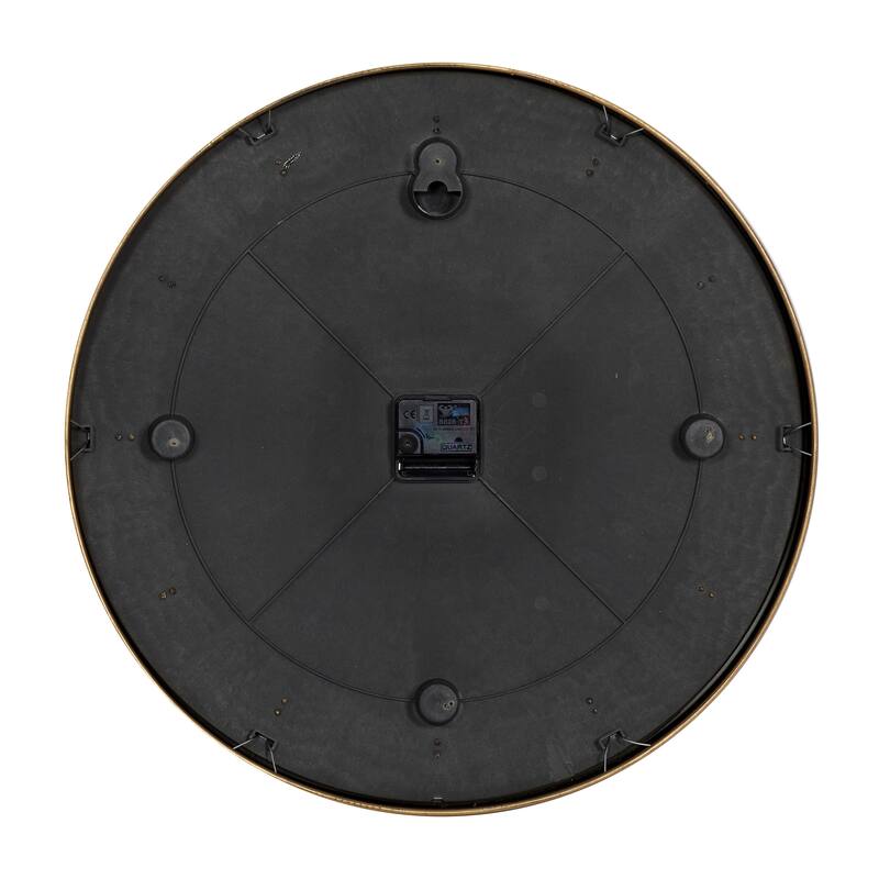 Dark Blue Glass Contemporary Wall Clock 20 x 20 x 3 - 20 x 3 x 20