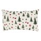 preview thumbnail 1 of 1, Yuletide Charm Christmas Trees Throw Pillow Cover Only - 13"x20"