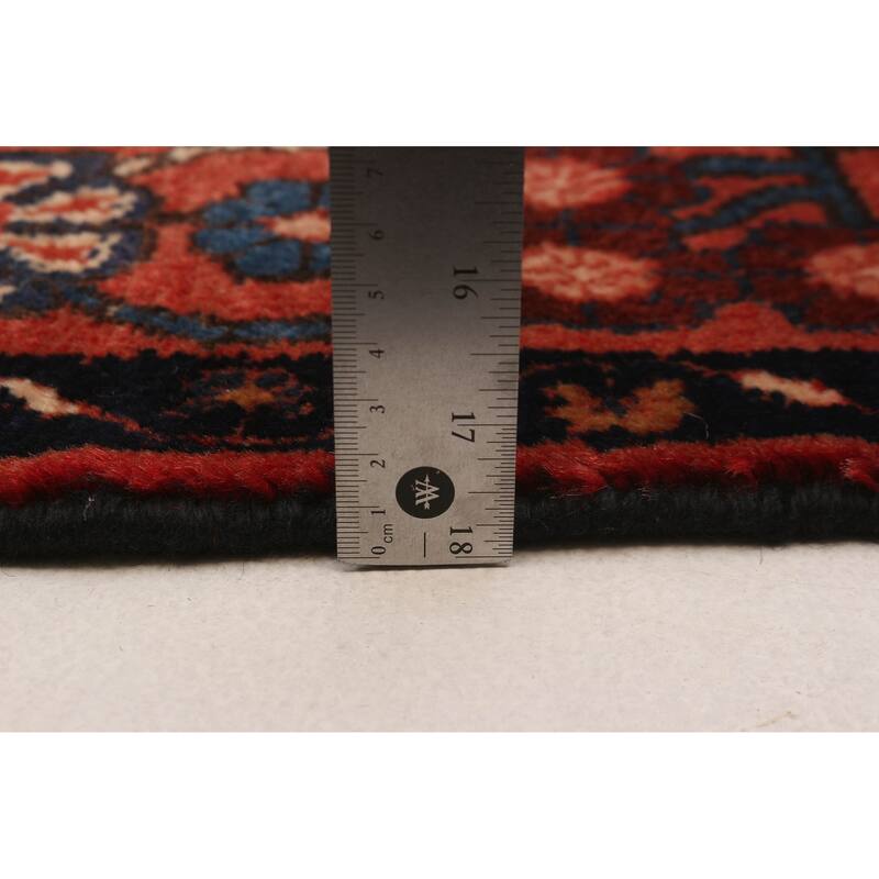 Anatolian Vintage Black, Red Rug 5'2" x 9'0" - 5'2 x 9'0