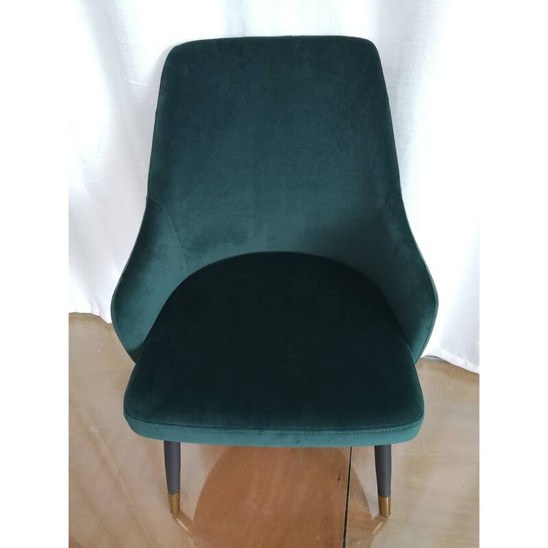 Solid Back Dining Chair, Set of 2 - Green