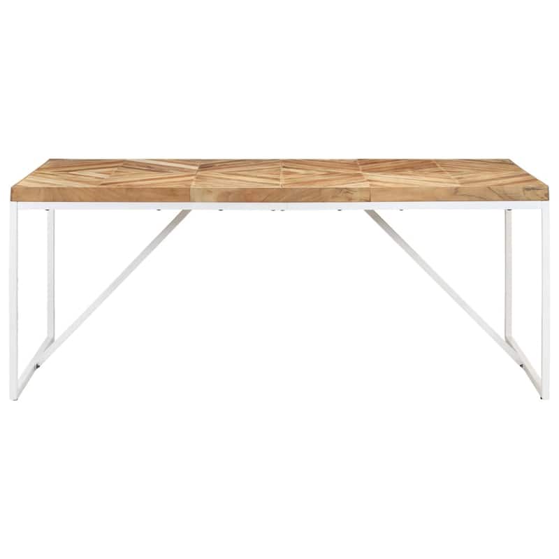 vidaXL Dining Table 70.9"x35.4"x29.9" Solid Acacia and Mango Wood