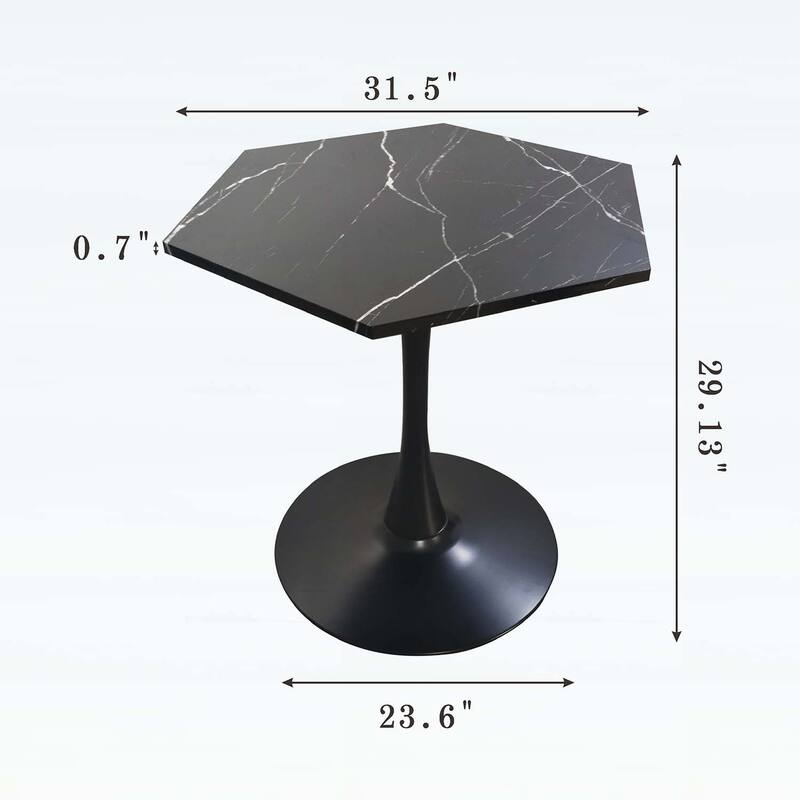 Modern Hexagonal Table,Ideal for Living Room,Kitchen,and Dining Area