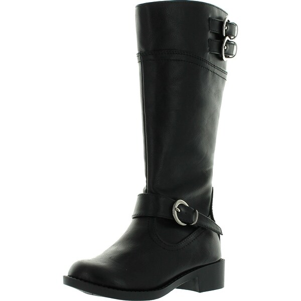 kids black riding boots
