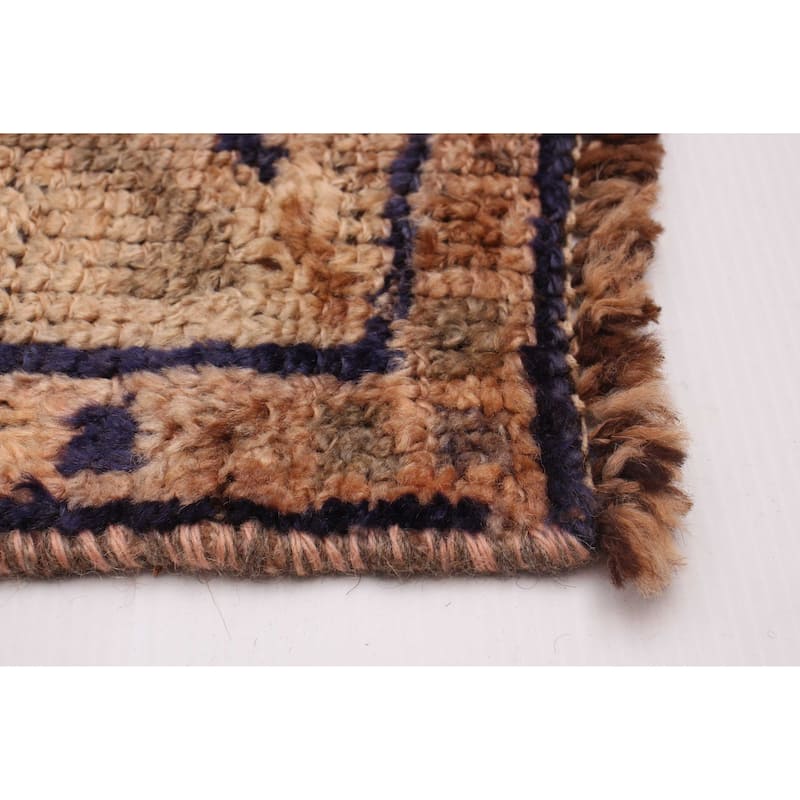 ECARPETGALLERY Hand-knotted Melis Vintage Copper Wool Rug - 4'2 x 12'2