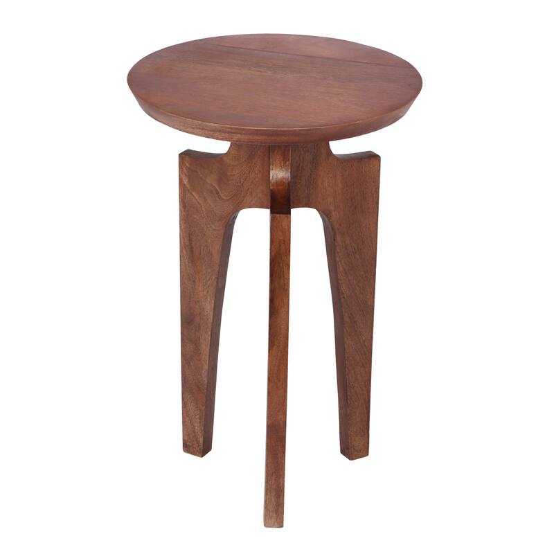 Christopher Knight Home 3-Legged Mango Wood Round End Table