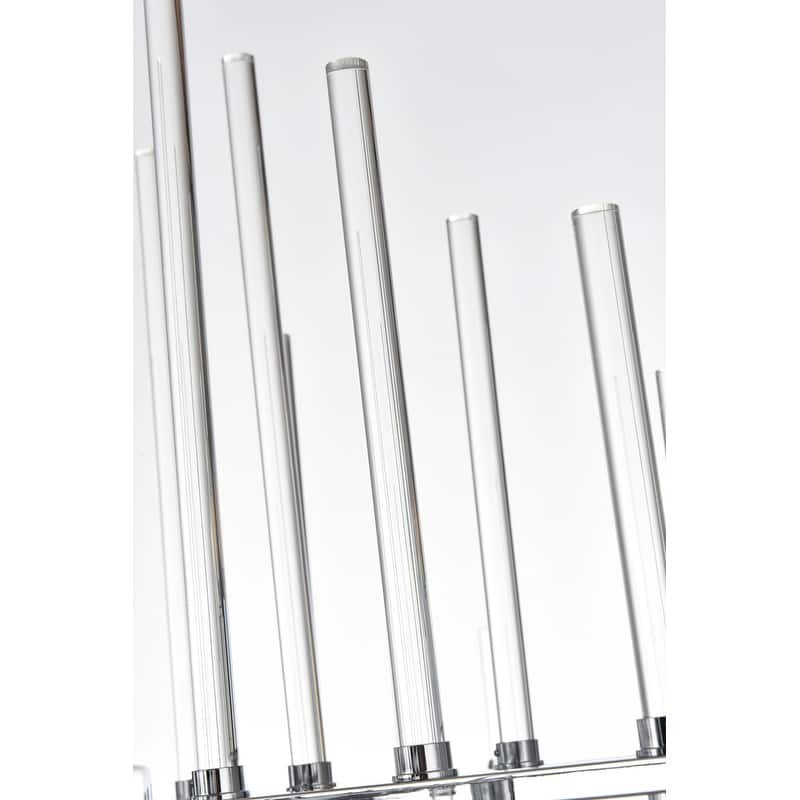 Samuel 31 inch Crystal Rod Pendant - N/A