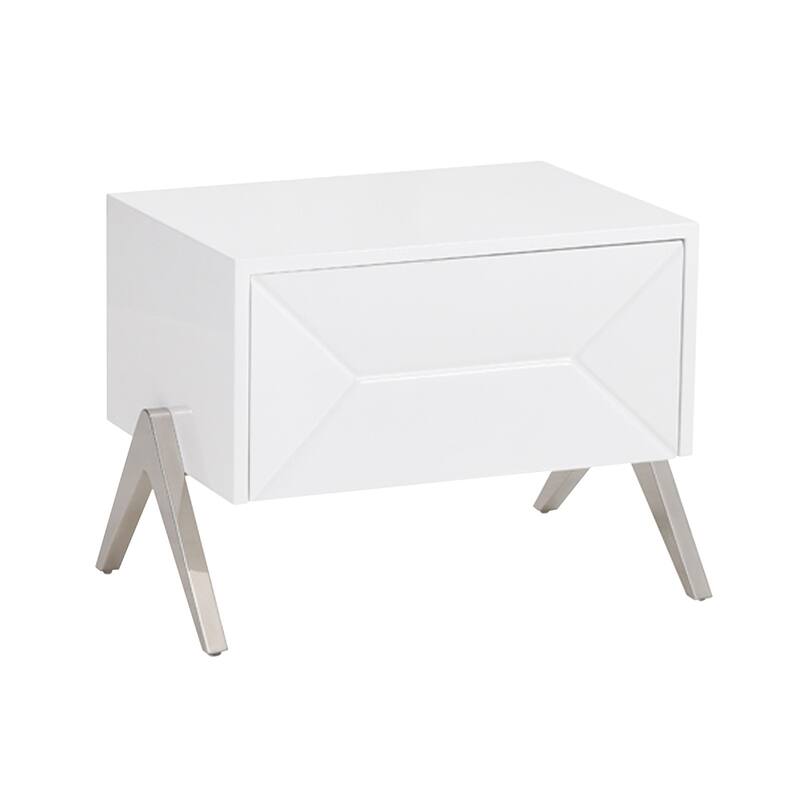 Modrest Candid Modern White Nightstand