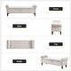 preview thumbnail 29 of 74, 67" Velvet Tufted Storage Bench for Bedroom End of Bed with Roll Arms