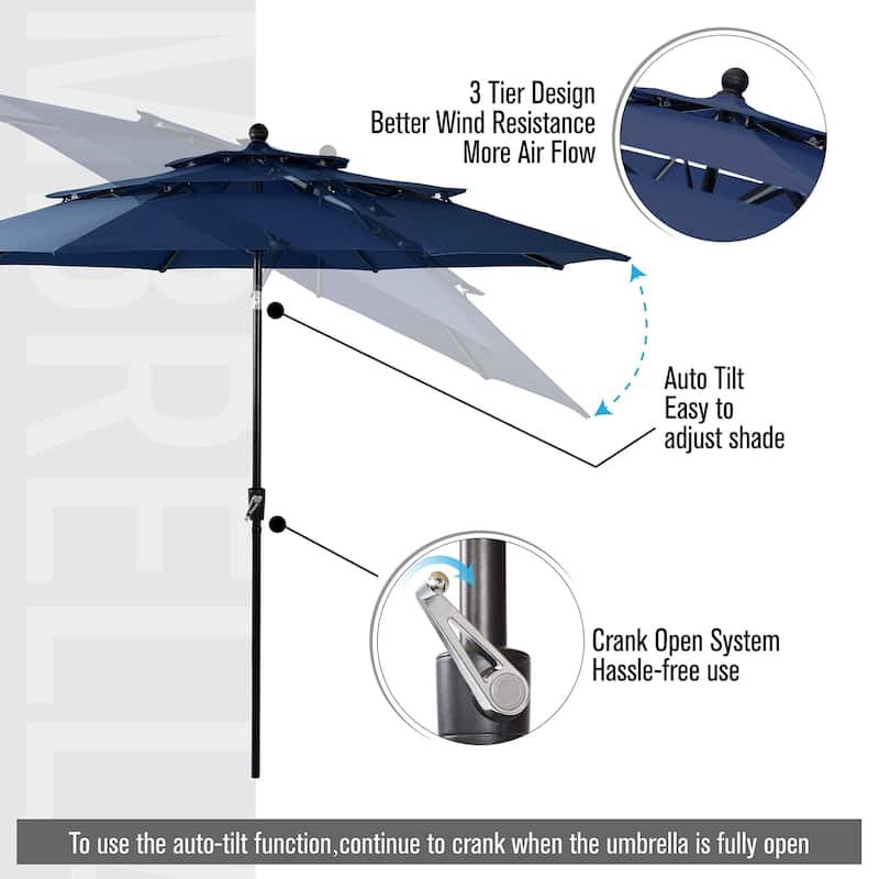 MAISON ARTS 5/6-piece Black Steel Patio Dining Set