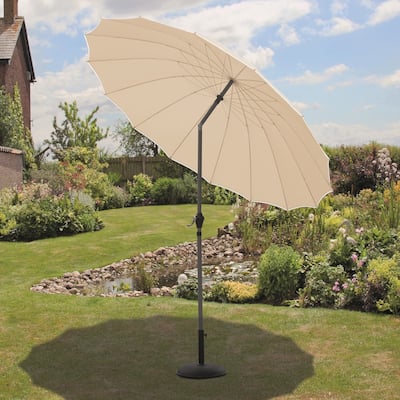 106" Ecru Oriental Summer Parasol